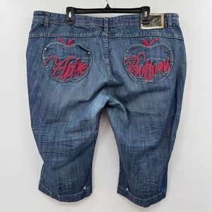 Apple Bottoms Jean Shorts Embroidered Vintage Bermuda shorts size 21/23